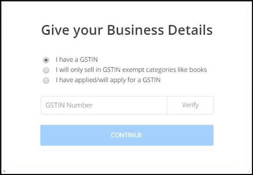 Enter Business Details for Flipkart Seller Account