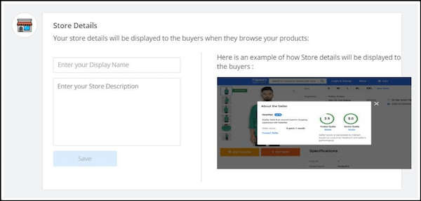 Submit Store Details for your Flipkart Seller Account