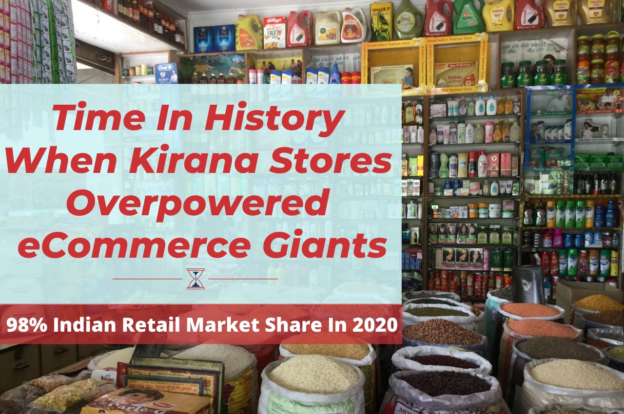 Time in History when Kirana Stores overpowered e-commerce giants